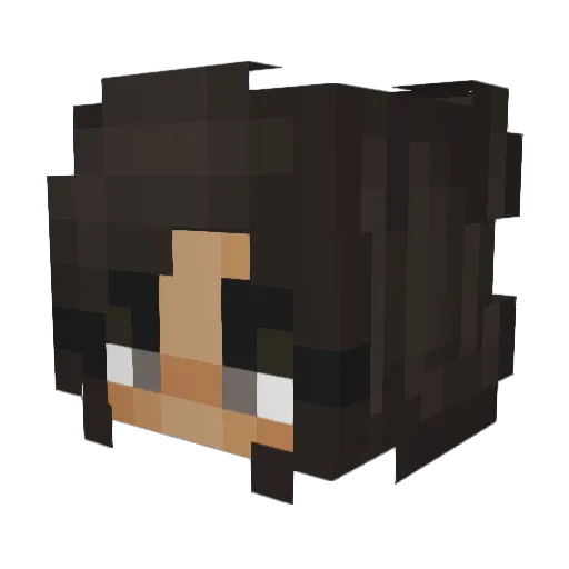 Cough Minecraft avatar head, 3D render