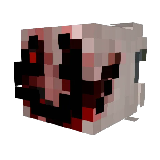 Cough_drops Minecraft avatar head, 3D render