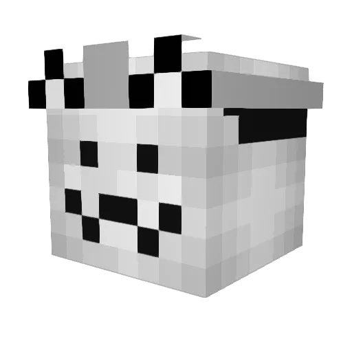 Couiercartel Minecraft avatar head, 3D render