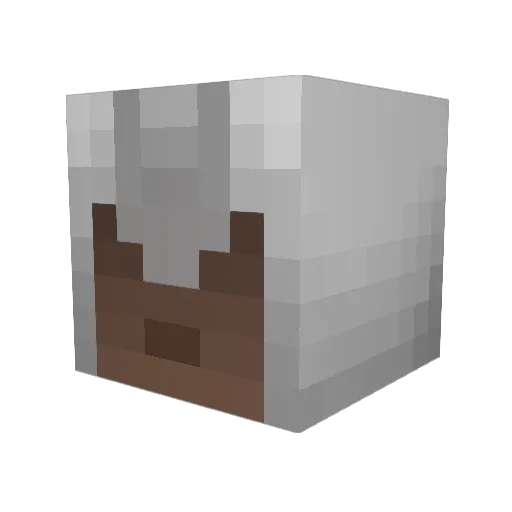 Coulibaly Minecraft avatar head, 3D render