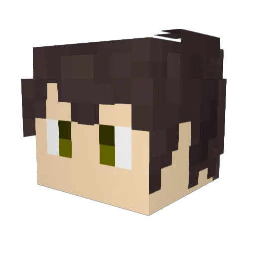 Coulomb0713 Minecraft avatar head, 3D render