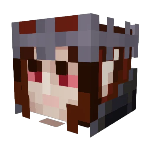 CountConstantine Minecraft avatar head, 3D render