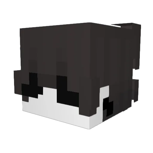 CountMoney Minecraft avatar head, 3D render