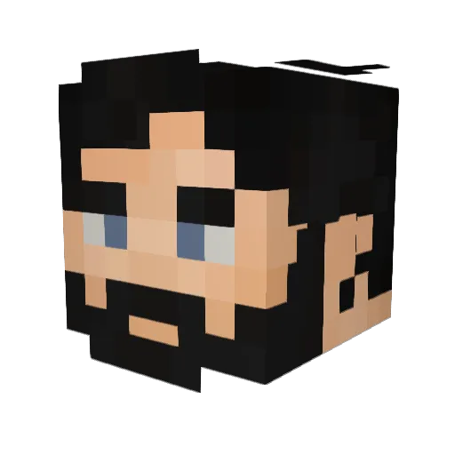 CountPengu Minecraft avatar head, 3D render