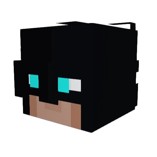 CountRocky Minecraft avatar head, 3D render
