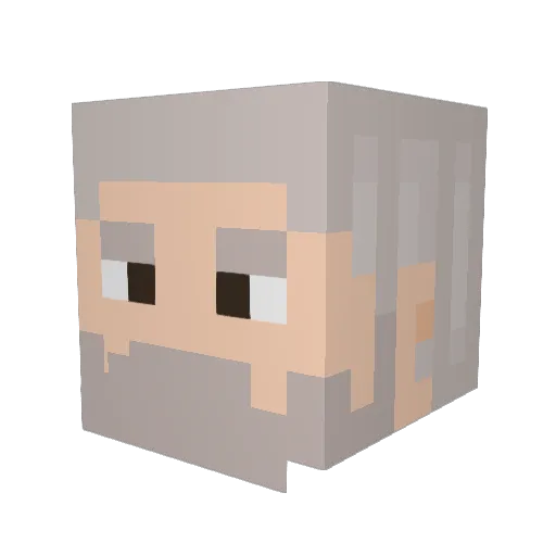 Count_MelkerLov Minecraft avatar head, 3D render