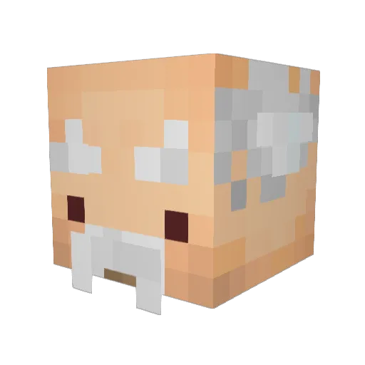 Count_V Minecraft avatar head, 3D render