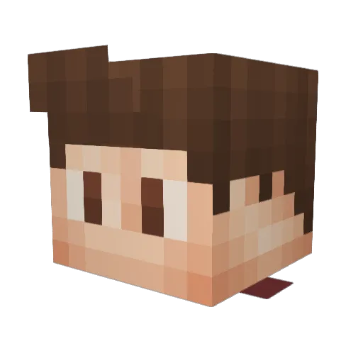 CounterDiiesel Minecraft avatar head, 3D render