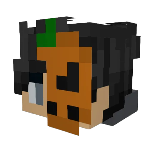 Counterix Minecraft avatar head, 3D render