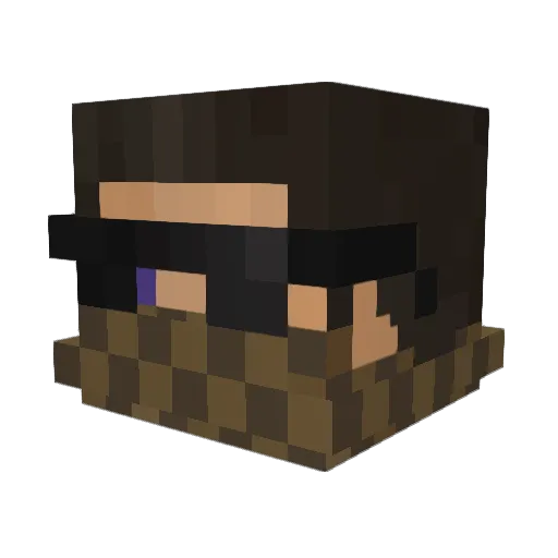 CountersStrike Minecraft avatar head, 3D render