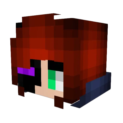 CountessMinx Minecraft avatar head, 3D render