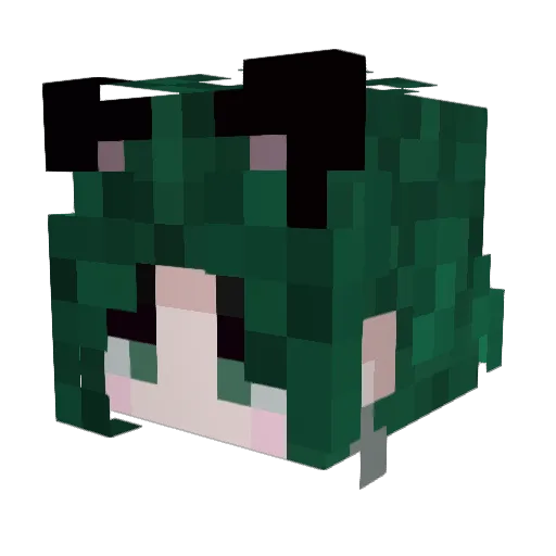 CountessMoon Minecraft avatar head, 3D render