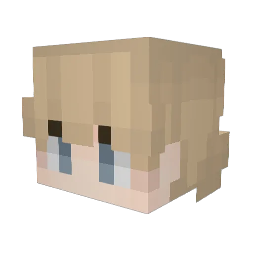 CountessTrio Minecraft avatar head, 3D render