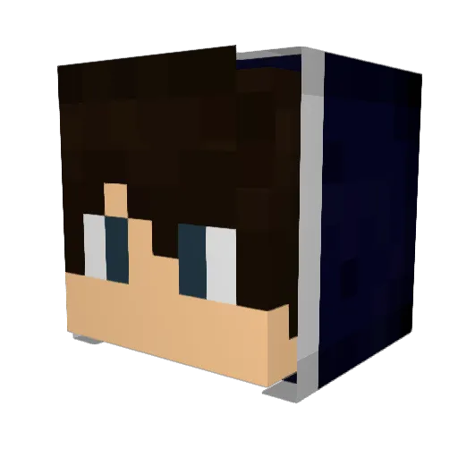 CountingIV Minecraft avatar head, 3D render