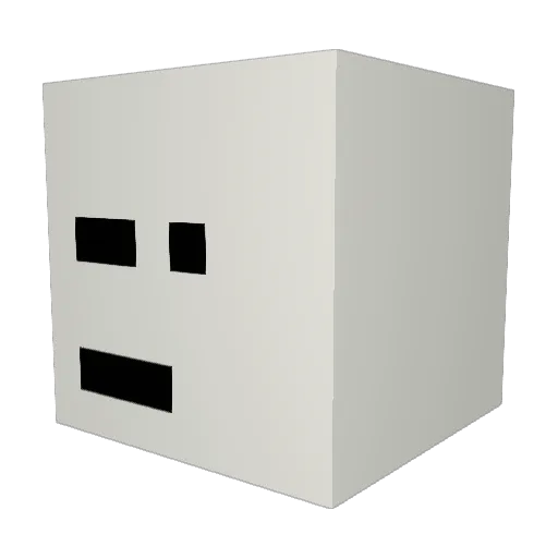 CountlessM2 Minecraft avatar head, 3D render