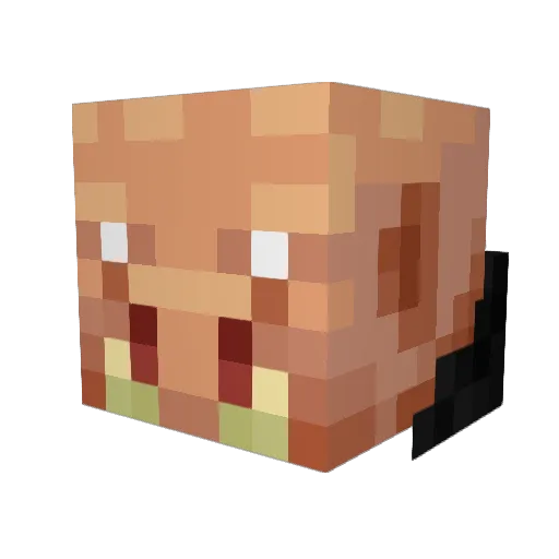 CountryHoglin Minecraft avatar head, 3D render
