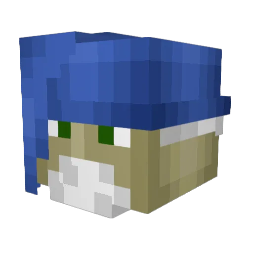 CourTingKhan Minecraft avatar head, 3D render