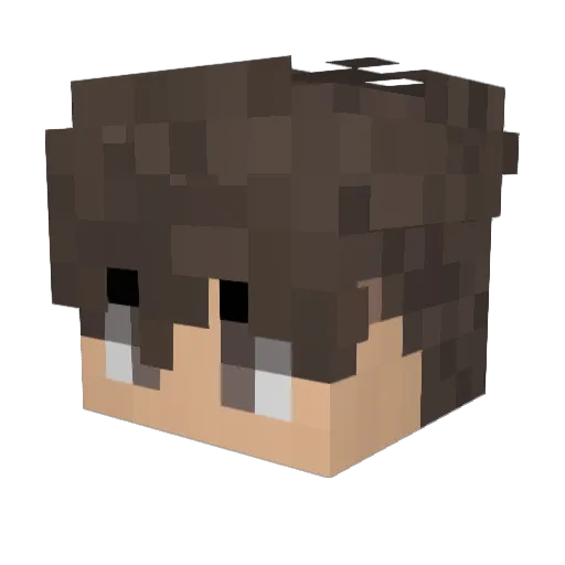 Courgey Minecraft avatar head, 3D render