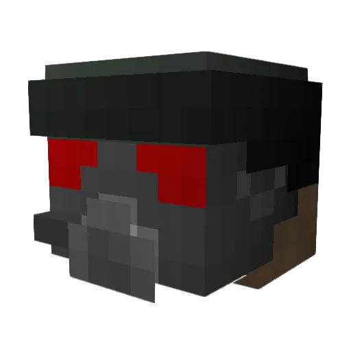 Courier6 Minecraft avatar head, 3D render