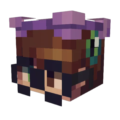 Couriway Minecraft avatar head, 3D render