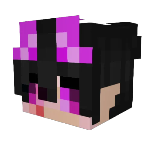 CourtesyOcean Minecraft avatar head, 3D render