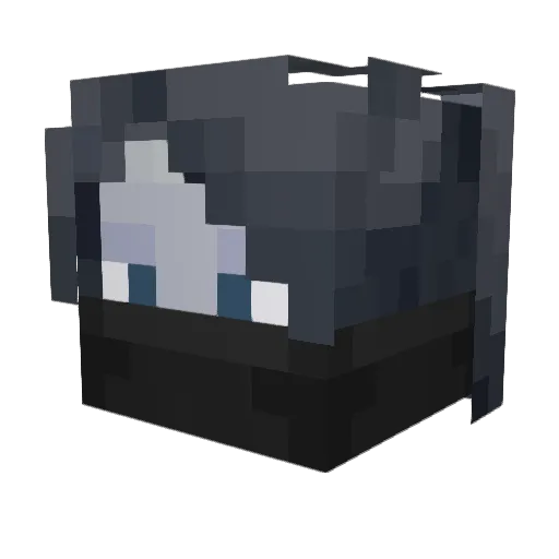 CourtneyFG Minecraft avatar head, 3D render