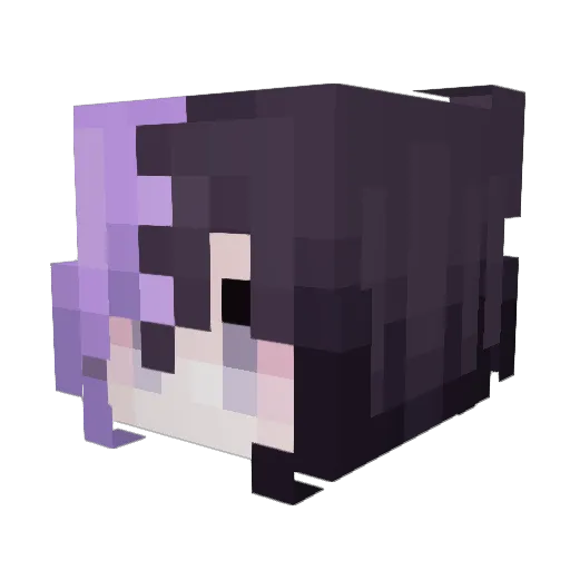 Courtnie06 Minecraft avatar head, 3D render