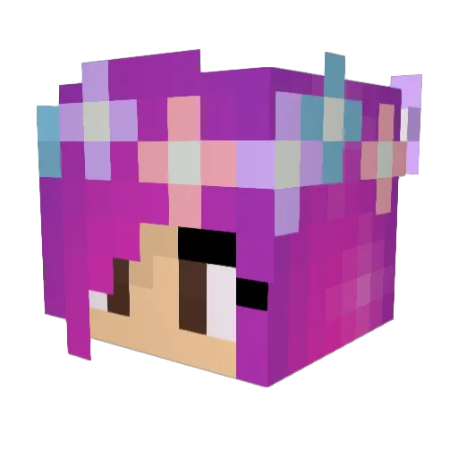 CourtyKeyboard Minecraft avatar head, 3D render