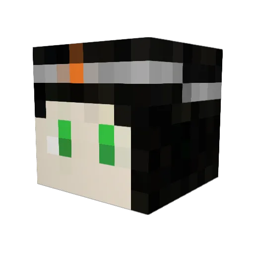 CousKids Minecraft avatar head, 3D render
