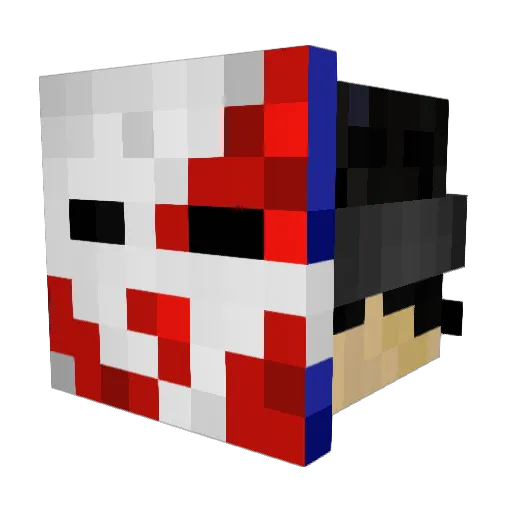 CovRiod Minecraft avatar head, 3D render