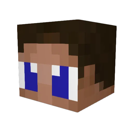 Covaccx Minecraft avatar head, 3D render