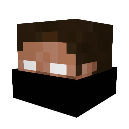 Covagi Minecraft avatar head, 3D render