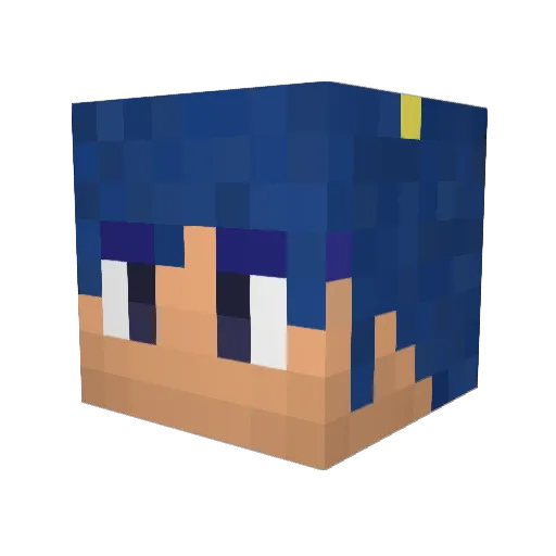 Covatron Minecraft avatar head, 3D render