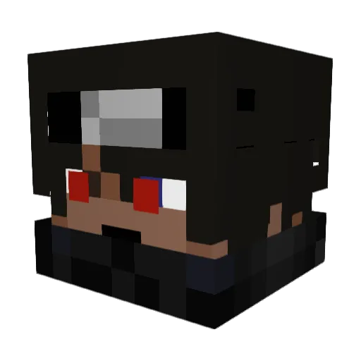 Covek227 Minecraft avatar head, 3D render