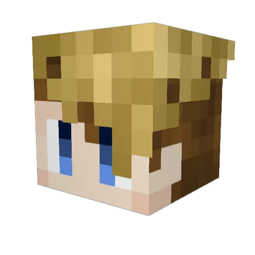 CovertPixel Minecraft avatar head, 3D render