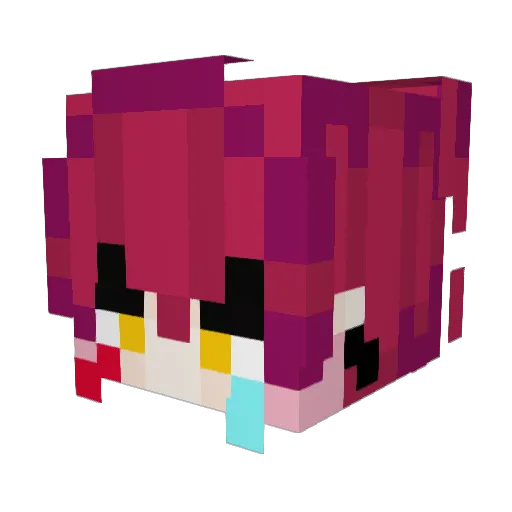 CovidV2 Minecraft avatar head, 3D render