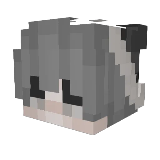 CowAesthetics Minecraft avatar head, 3D render
