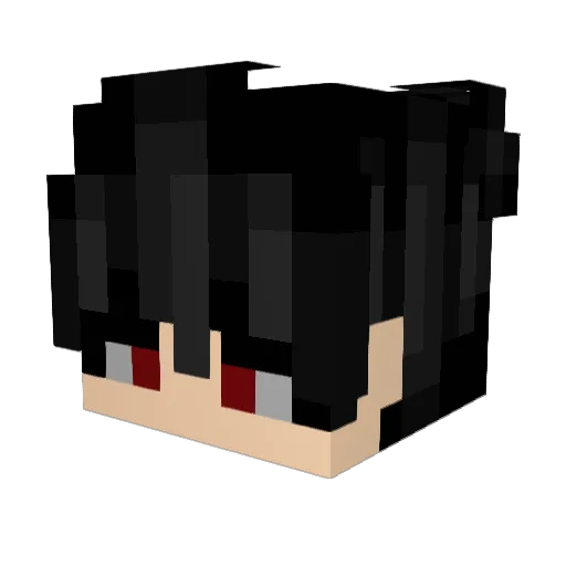 CowBucket Minecraft avatar head, 3D render