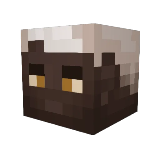 CowIsMom Minecraft avatar head, 3D render