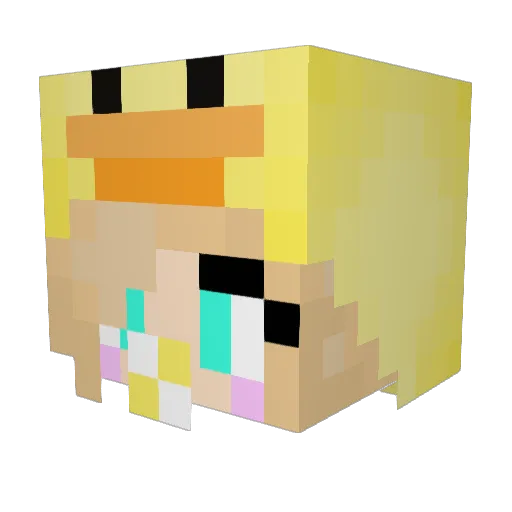 CowMaster222 Minecraft avatar head, 3D render