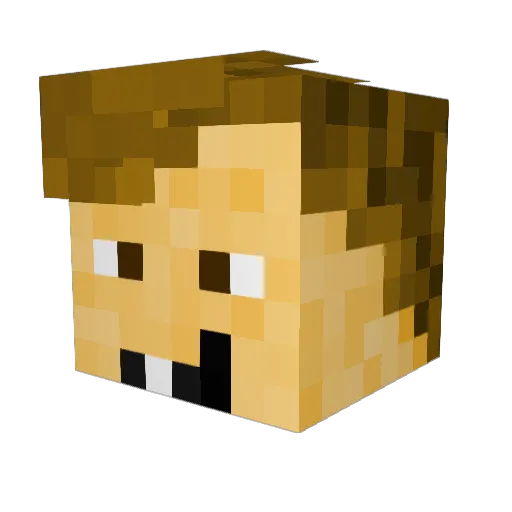 CowMurdler Minecraft avatar head, 3D render