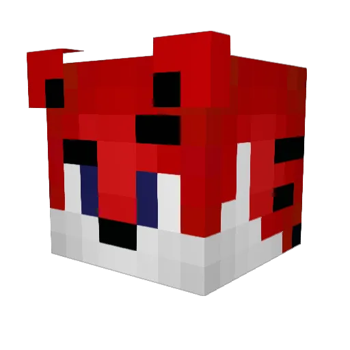 CowOfDuty Minecraft avatar head, 3D render