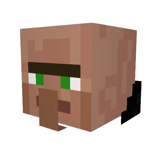 CowOnATrain Minecraft avatar head, 3D render
