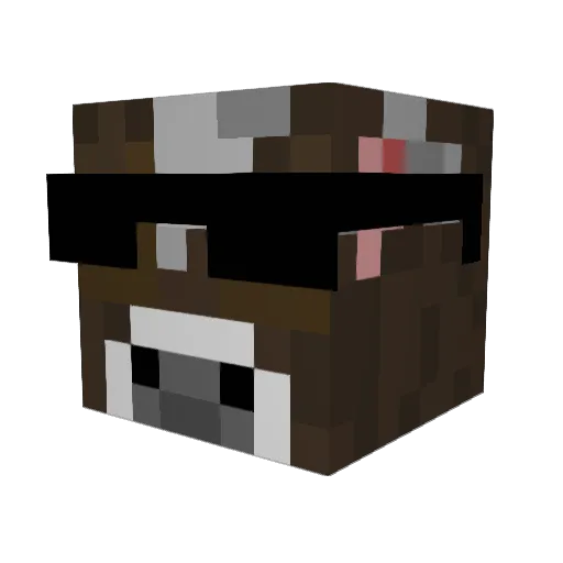 CowSpartan24 Minecraft avatar head, 3D render
