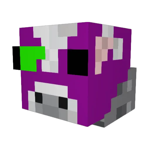 CowSwagThough Minecraft avatar head, 3D render