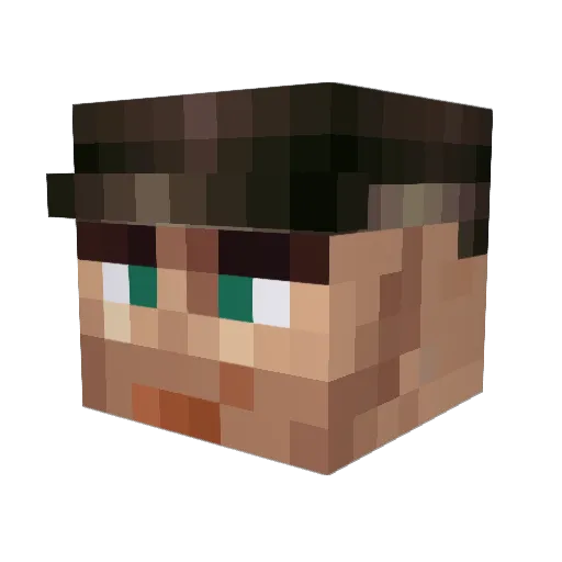 CowabungaEddie Minecraft avatar head, 3D render