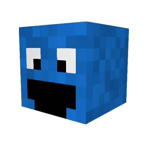 CowabungaSpade Minecraft avatar head, 3D render
