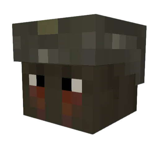 Cowardly4k Minecraft avatar head, 3D render