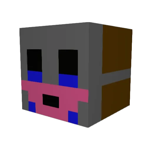 CowboyCorn Minecraft avatar head, 3D render