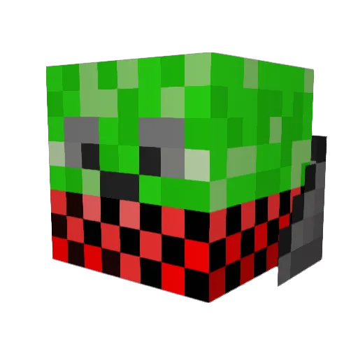 CowboyCreeper225 Minecraft avatar head, 3D render